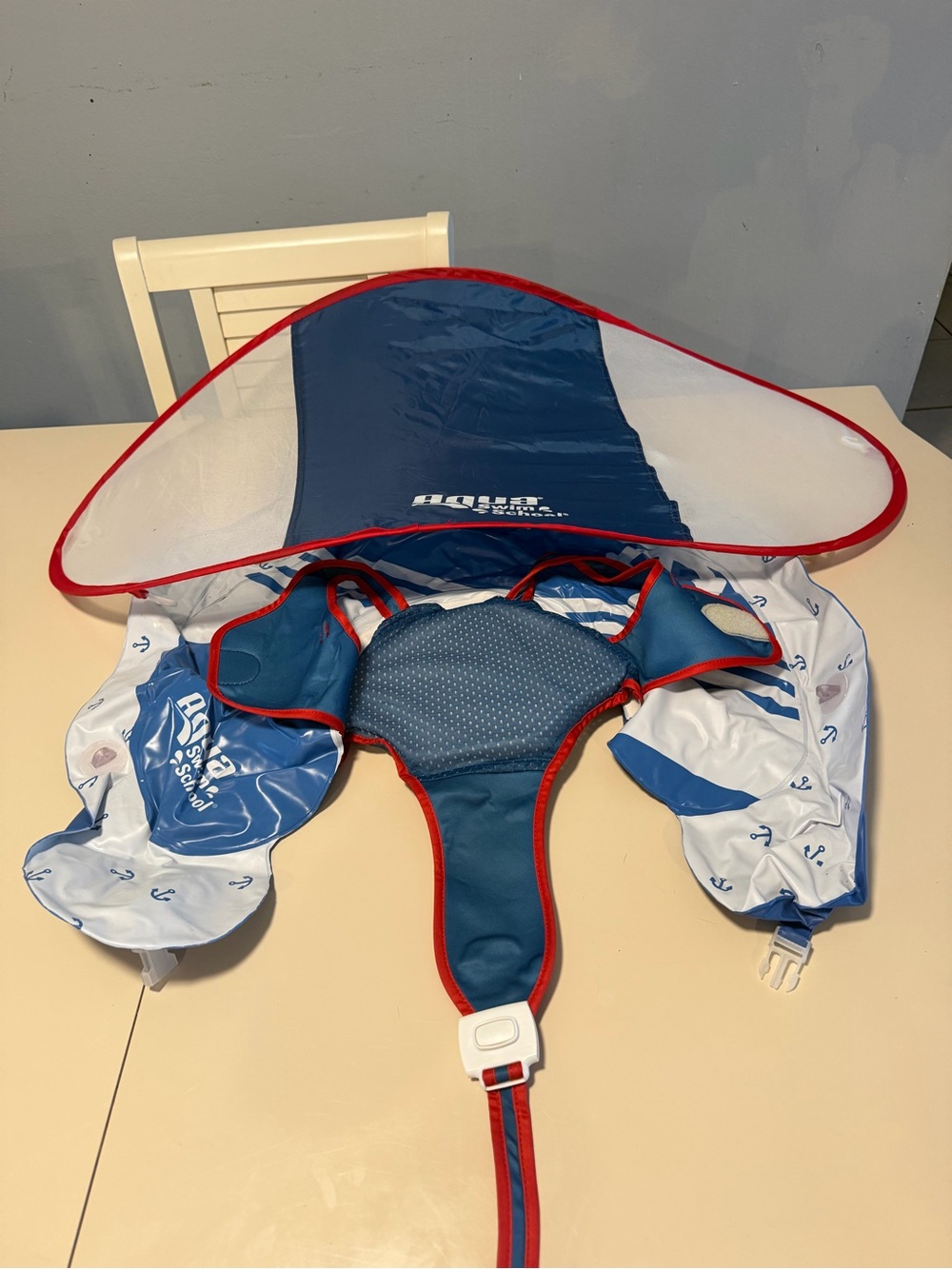 Freestyle Baby Boat Floaty Detachable Canopy Grow With Me Red White And Blue